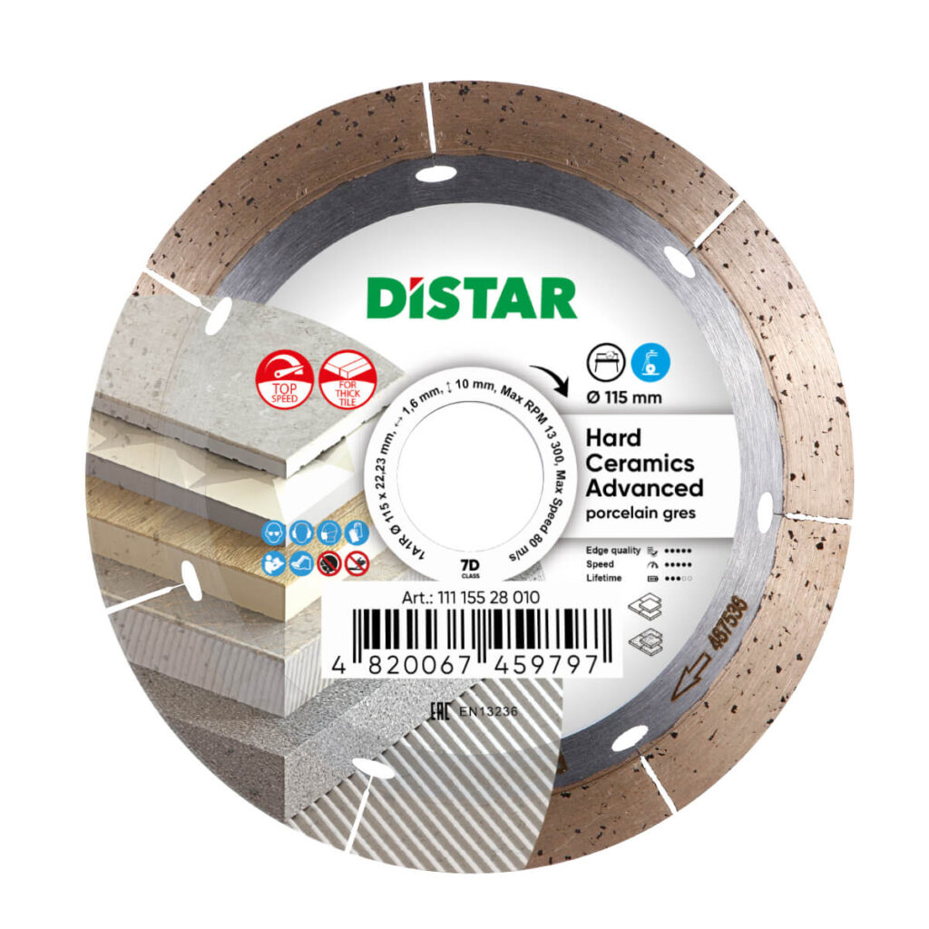 Diamantový kotouč DISTAR 115 HARD CERAMICS ADVANCED